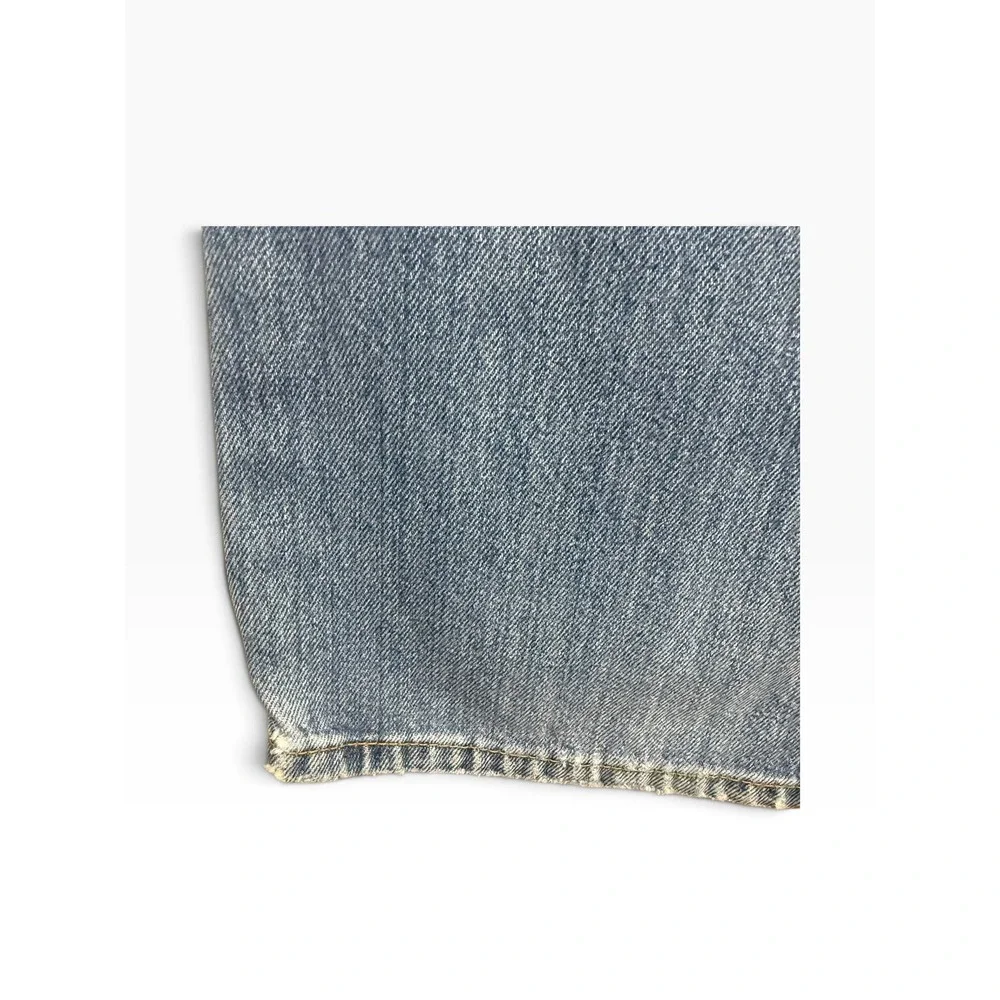 Levis 505 Mens Distressed Denim Blue Jeans Size 36X32(Tag Reads 36/34 Grunge